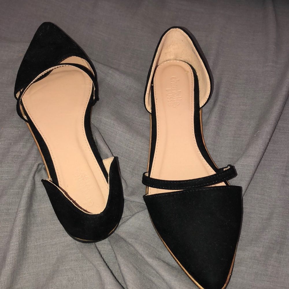 Charlotte russe gold detail flats